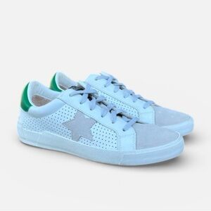 Vintage Havana Light Blue and Green Sneakers
